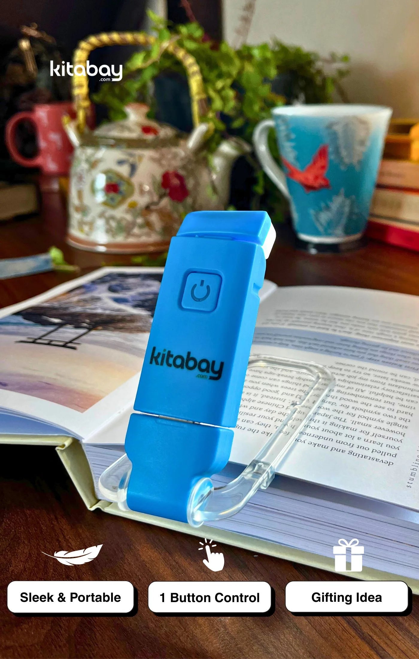 LED USB Rechargeable Book Reading Light | 3 Color Modes &amp; Adjustable Brightness