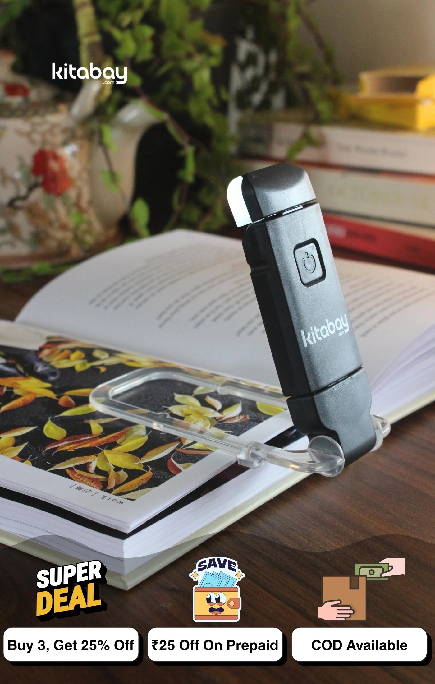 LED USB Rechargeable Book Reading Light – Kitabay