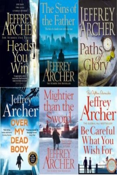 Jeffrey Archer Bestseller Book Combo ( Heads You Win , Paths of Glory, The Sins of the Father, Over My Dead Body, Be Careful What You Wish for, Mightier than The Sword )