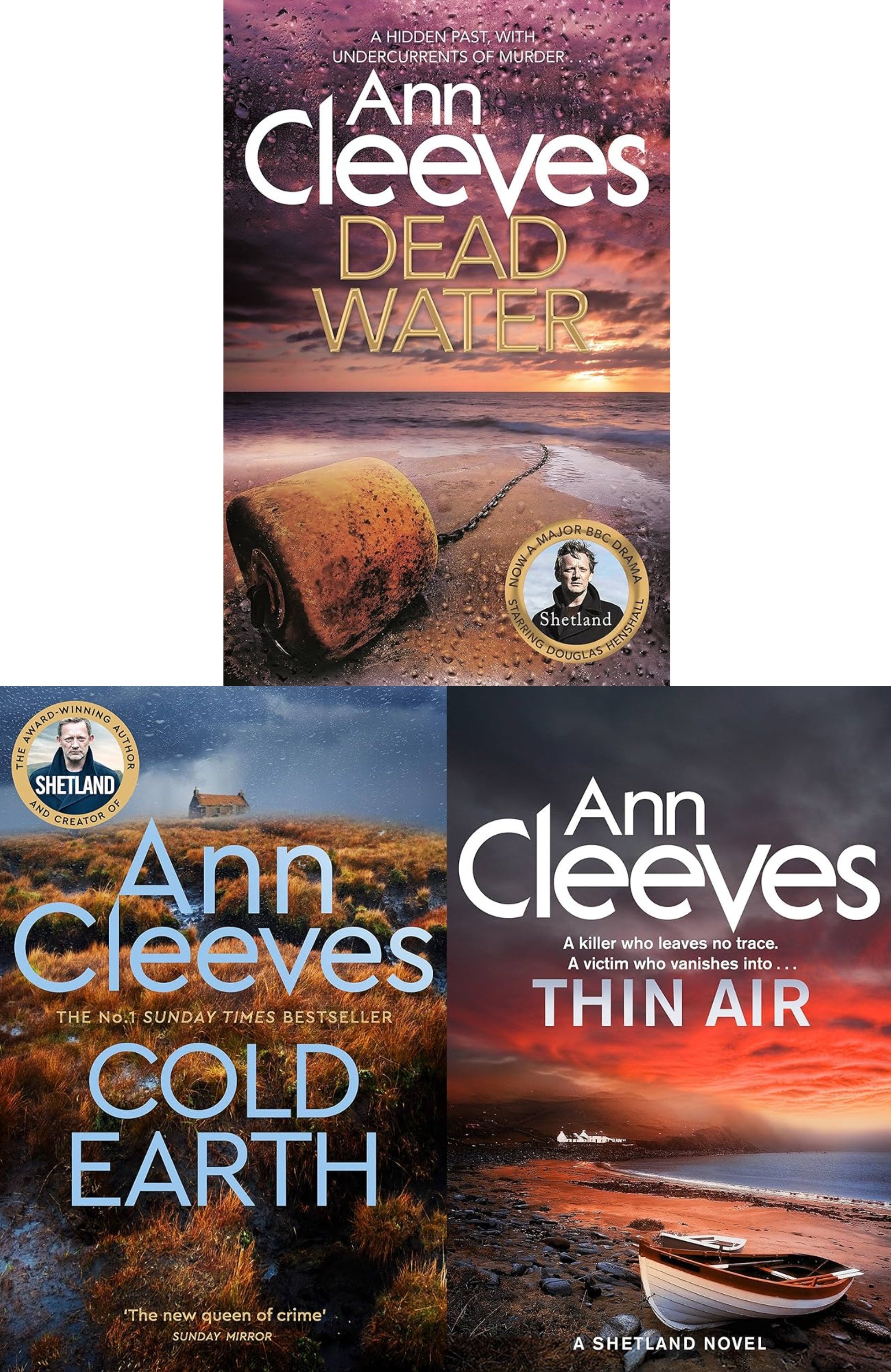 Shetland Series Ann Cleeves Collection 3 Books Bundle With Gift Journal