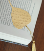 Kitabay Pipal Leaf Stainless Metal Bookmarks for Book Lovers, Gift for Readers