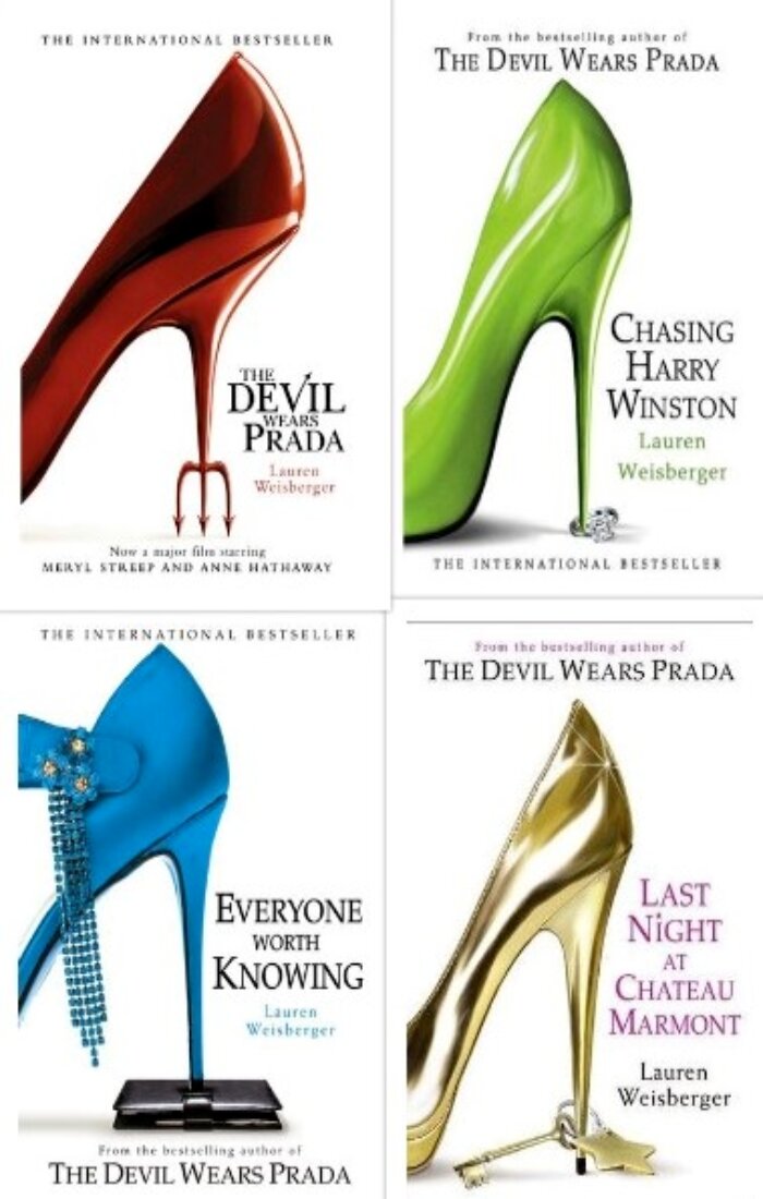 Lauren Weinberger Bestseller Book Combo ( The Devil Wears Prada, Everyone Worth Knowing, Chasing Harry Winston, Last Night at Chateau Marmont, )