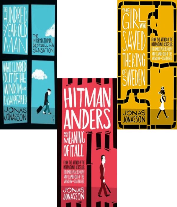 Jonas Jonasson Collection 3 Books Bundle ( The Hundred-Year-Old Man Who Climbed Out of the Window and Disappeared, The Accidental Further Adventures of the Hundred-Year-Old Man , The Girl Who Saved the King of Sweden )