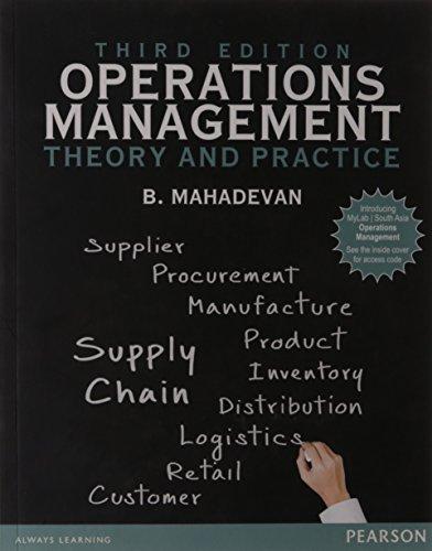 Operations Management Theory And Practice